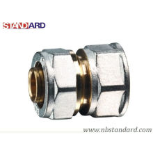 Pex-Al-Pex Fitting/Straight with Female Thread Brass Fitting with Nickel Plated